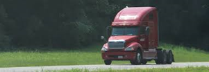 red semi truck
