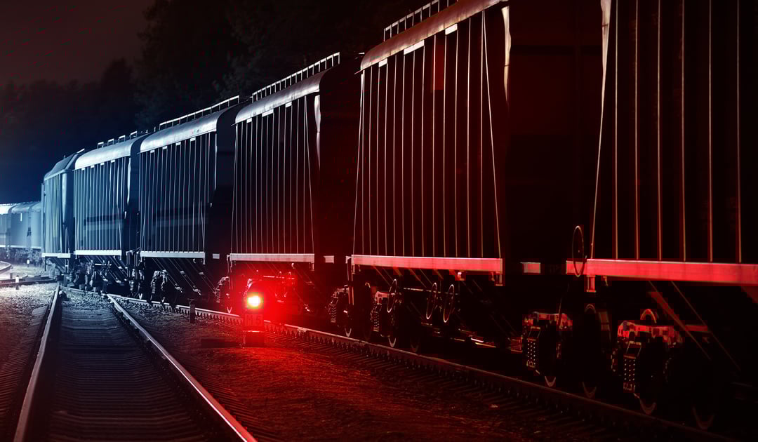 Container train night