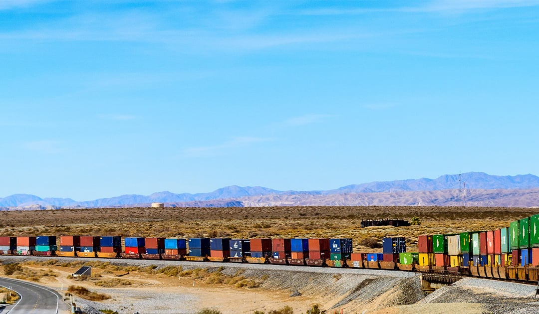 Double Stack Intermodal Rail Desert