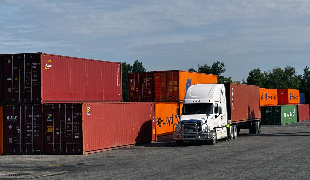 Intermodal Yard Truck Containers