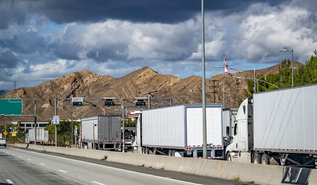 Weigh station line